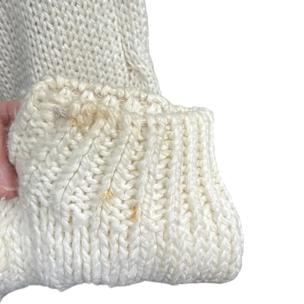 Vintage Needles & Yarn Floral Knit Cardigan Sweater Size Medium - Picture 7 of 9